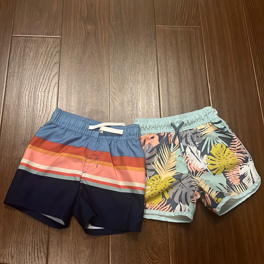 2 Cat & Jack swim trunks